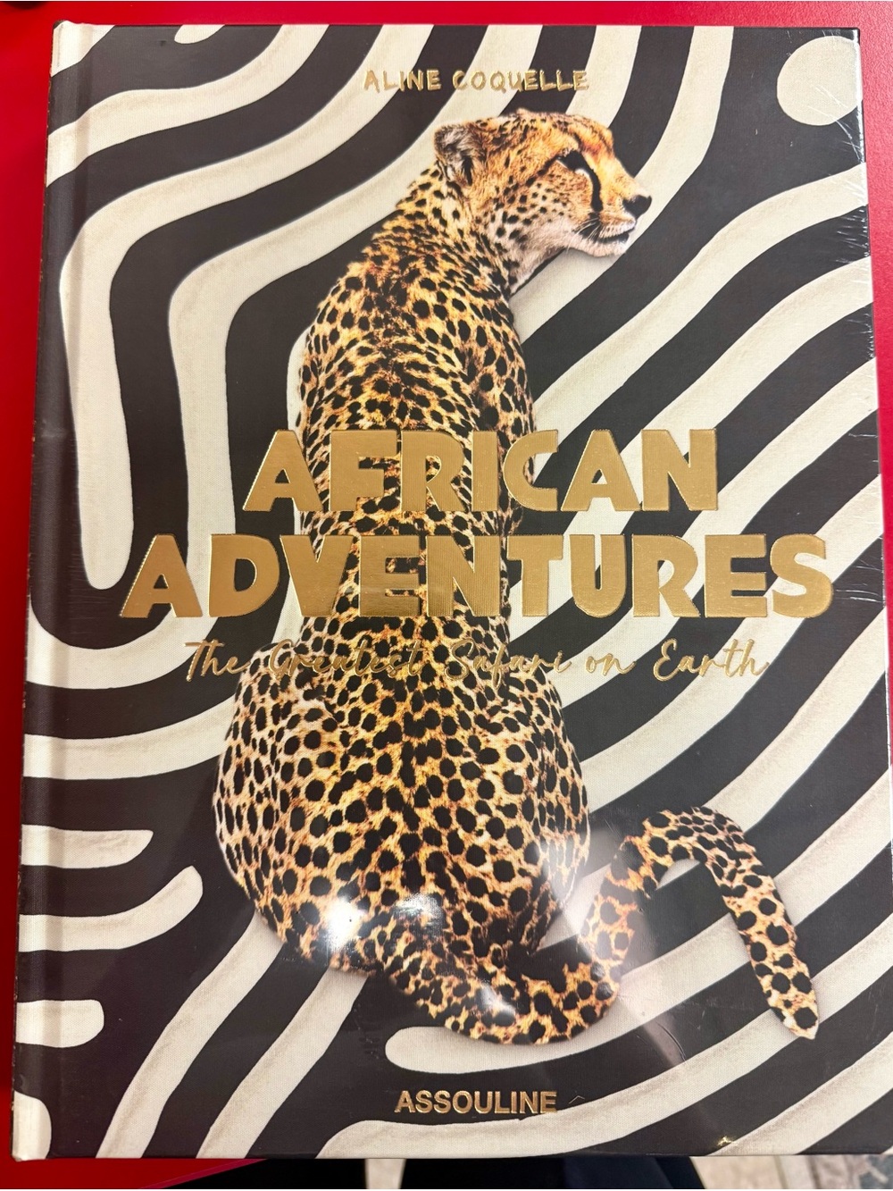 Assouline African Adventures Coffee Table Book - Gold, Black, Cream
